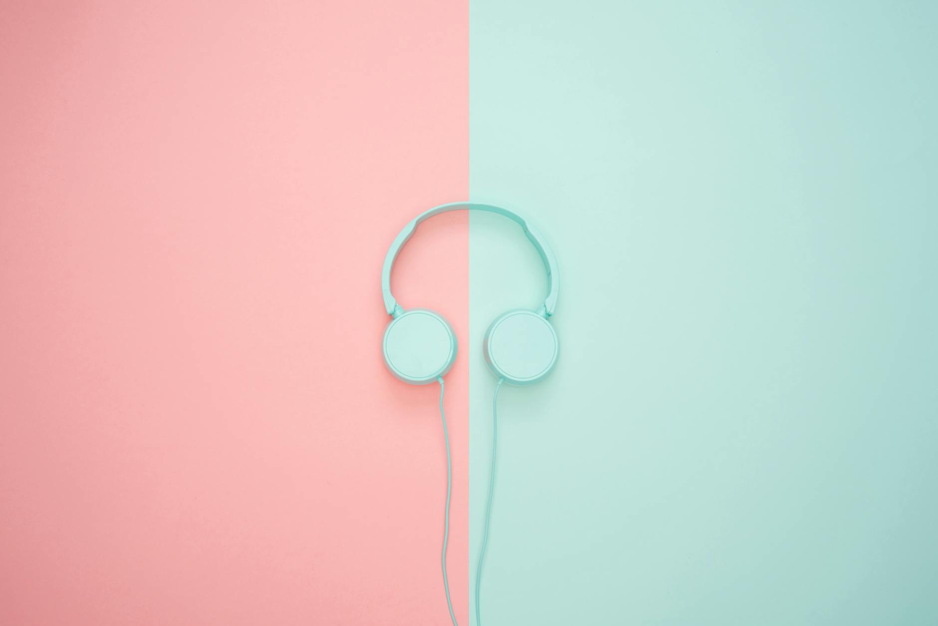 blue headphone